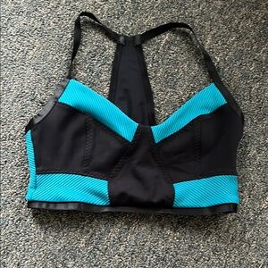 Black and Blue Women's sports bra